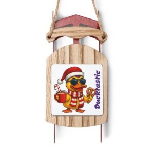 Winter Ducktastic Sled Ornament