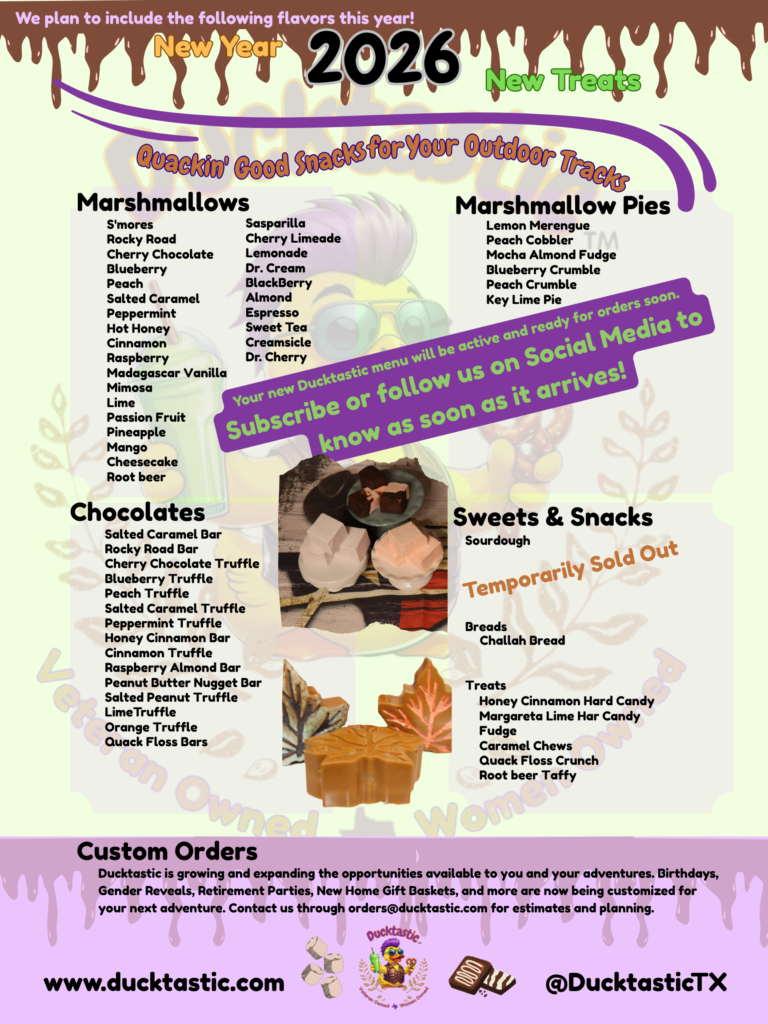 The 2026 Ducktastic menu will be packed with new flavors, textures, and experiences to give your tastebuds an adventure as big as your outings.