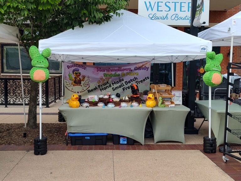 One of our early setups at the Burleson Farmers Market in Burleson Texas