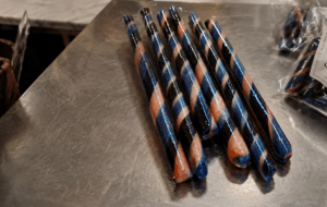 Pulled Sugar Sticks, hand made, small batch, in a variety of flavors