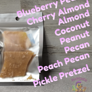 Our Ducktastic Brittle comes in a variety of flavors, packed with flavor while packaged for convenience when chasing your adventures.