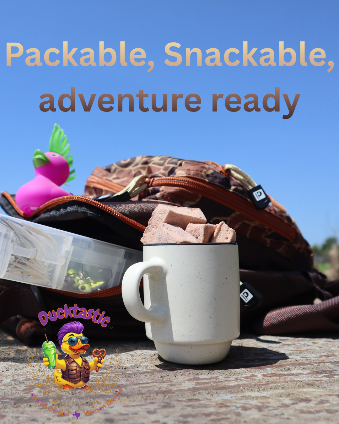 Bite sized marshmallows that pack conveniently in purses, backpacks, and so much more