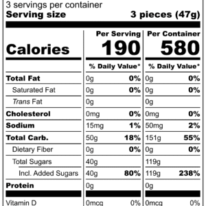 Duck Drops come in larger packages that make refilling your snack pack between adventures less frequent.