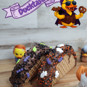 Halloween just got Ducktastic with Chocolate S'mores Marshmallow Tacos