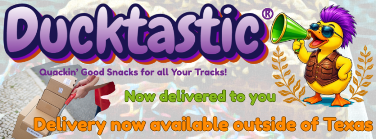 Ducktastic is spreading it's wings beyond Texas. Shipping to all of the Continental US is now available!