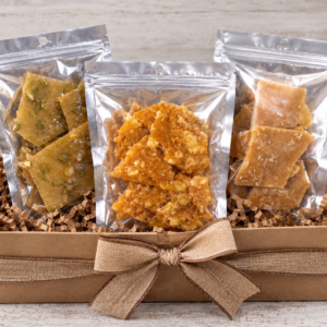 Choose the brittle flavors you want in your brittle bundle pack and make the ideal gift for your brittle fanatic today.