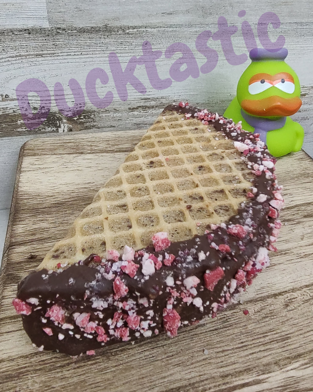 You don't need candycanes to experience Christmas once you've had a Ducktastic Peppermint S'mores Marshmallow Taco